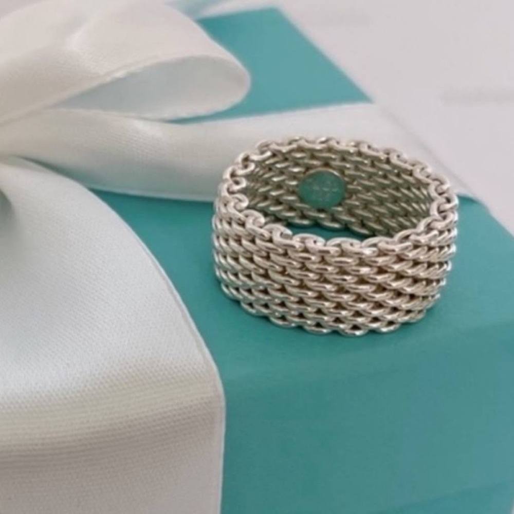 Tiffany Somerset mesh ring